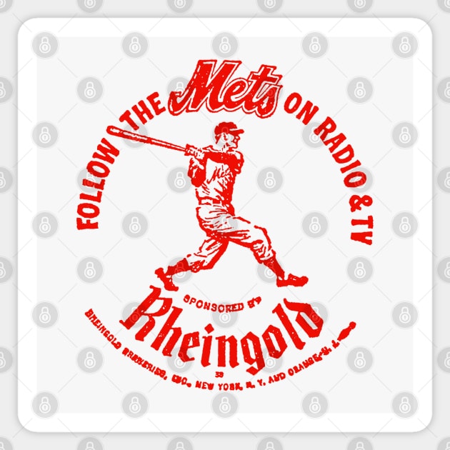 Rheingold / Follow The Mets Sticker by CultOfRomance